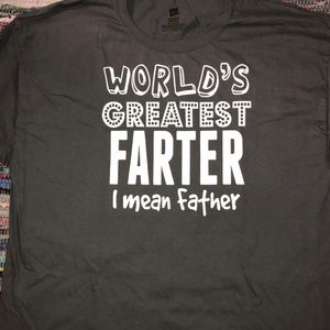 HANES | MENS GRAPHIC WORLDS GREATEST FARTER SHORT SLEEVE SHIRT